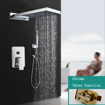 Sinlaku Golden Black Bathroom Shower Systerm Hand Spray