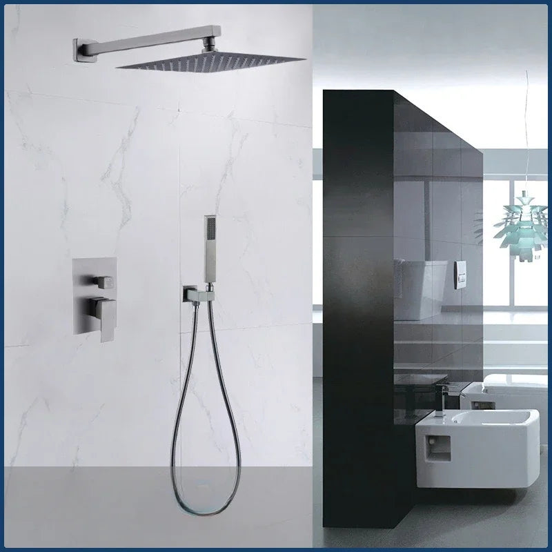 Concealed Shower System 2/3 Ways Water Outlet Hidden