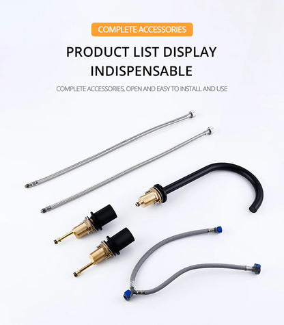 Basin Faucet Cold Tap Bathroom Knurled Double Handle