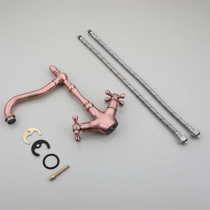 Kemaidi Gold Bathroom Sink Faucet Brass Hole Deck
