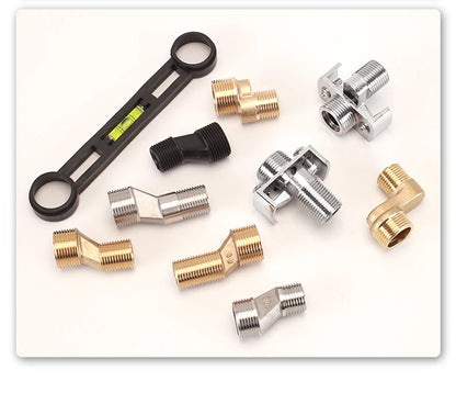 2pcs Brass Shower Faucet Shower Thickened Variable Diameter