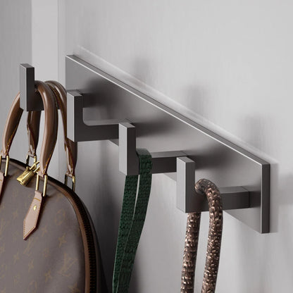 Bathroom Hardware Robe Hooks Matte Black/Gun Grey Color