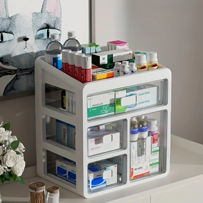 Medicine Cabinet Medicine Manager Drawer Type Large-Capacity