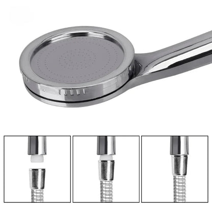 Ultra Thin Pressurized Rain Spray Head Handheld Shower