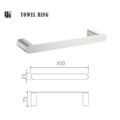 Bathroom Hardware Stainless Steel Bathroom Wall Mounted Towel
