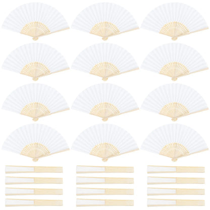 30-120pcs Wedding Hand Fans Folding Fans Guest Paper