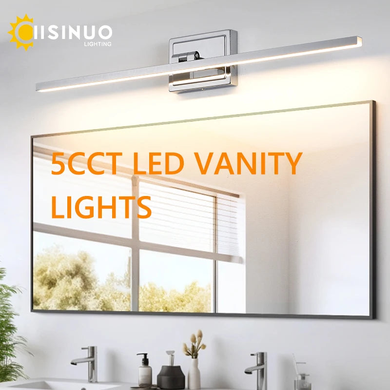Modern Bathroom Vanity Light Led Dimmable 5cct Bathroom
