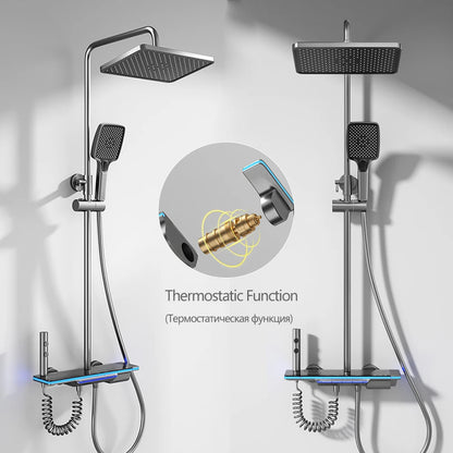 Oxg Brass Bathroom Faucet Thermostatic Shower Faucet Digital