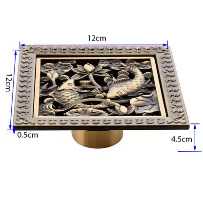 Brass Shower Drain Bathroom Floor Drain Washing Machine