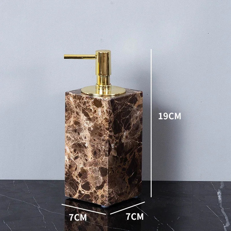 Emperador Dark Natural Marble Bathroom Brown Luxury Toothbrush