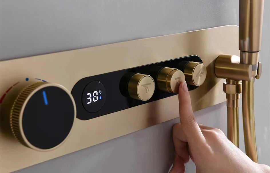 Vgx Concealed Thermostatic Shower System Temperature Digital