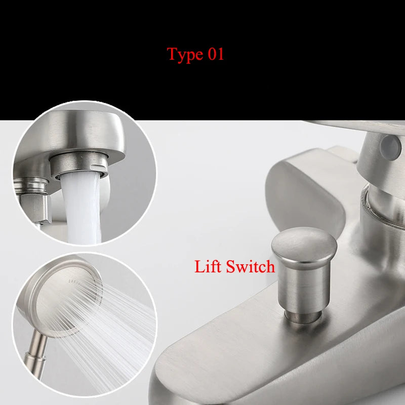 Bathroom Shower Faucet 304 Stainless Steel Mixer Tap