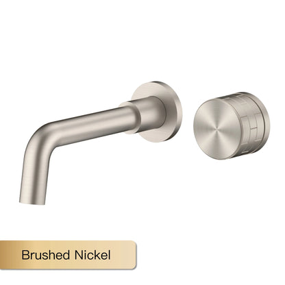 Aitana Luxury Brass Brushed Nickel Bathroom Faucet Simple
