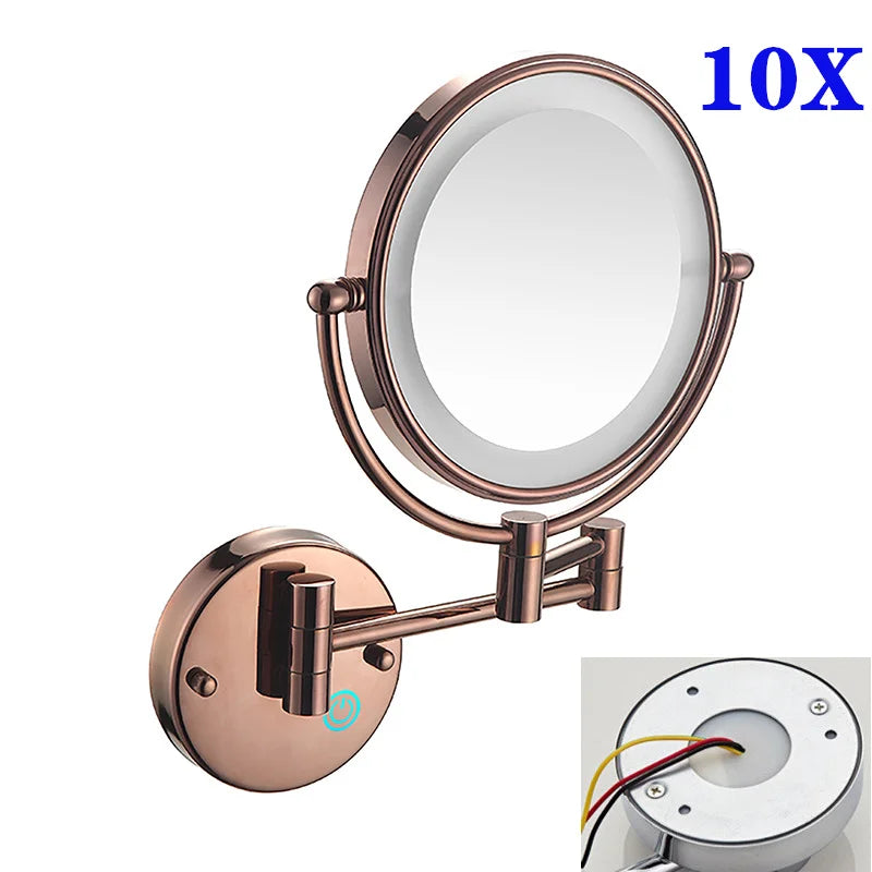 10x Magnifying Led Makeup Mirror Touch On Dual