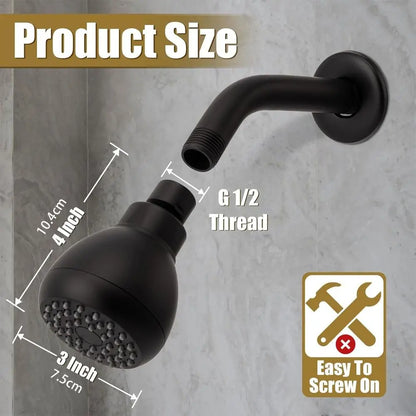 Silicone Nozzles Shower Heads Powerful Water Flow Matte