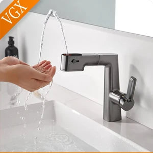 Vgx Bathroom Faucets Pull Out Basin Mixer Sink