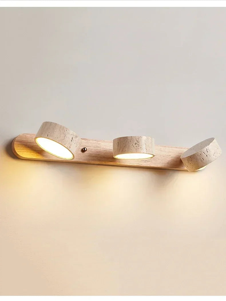 Spanish Natural Limestone Double-Sided Wall Lamp Creative