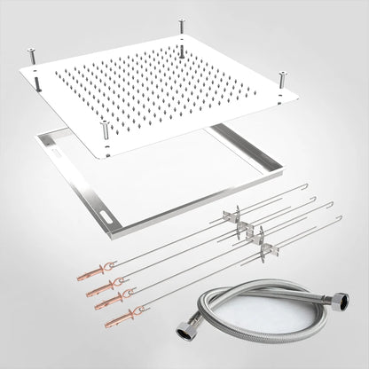 Relextime Luxury Ceiling Rain Shower Head Modern Hidden