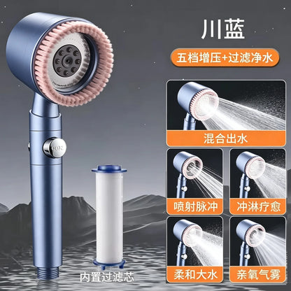 In Large Flow Shower Head Filter Modes High