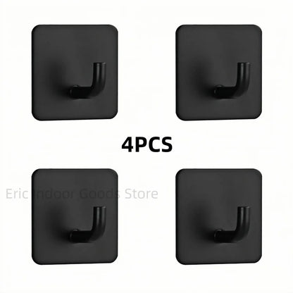 4pcs Strong Adhesive Wall Hook Sticker Hanging Coat