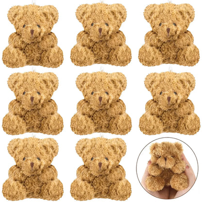 12-96pcs Mini Bear Plush Stuffed Small Teddy Bear