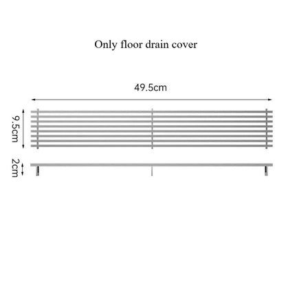 304 Stainless Steel Long Strip Floor Drain Cover