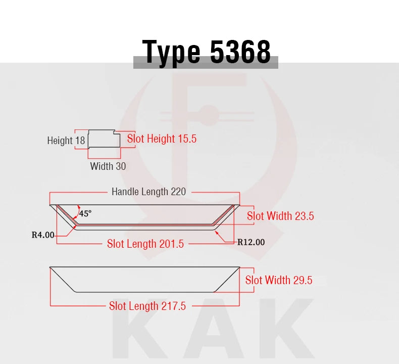 Kak Recessed Cabinet Handles Black Hidden Sliding Door