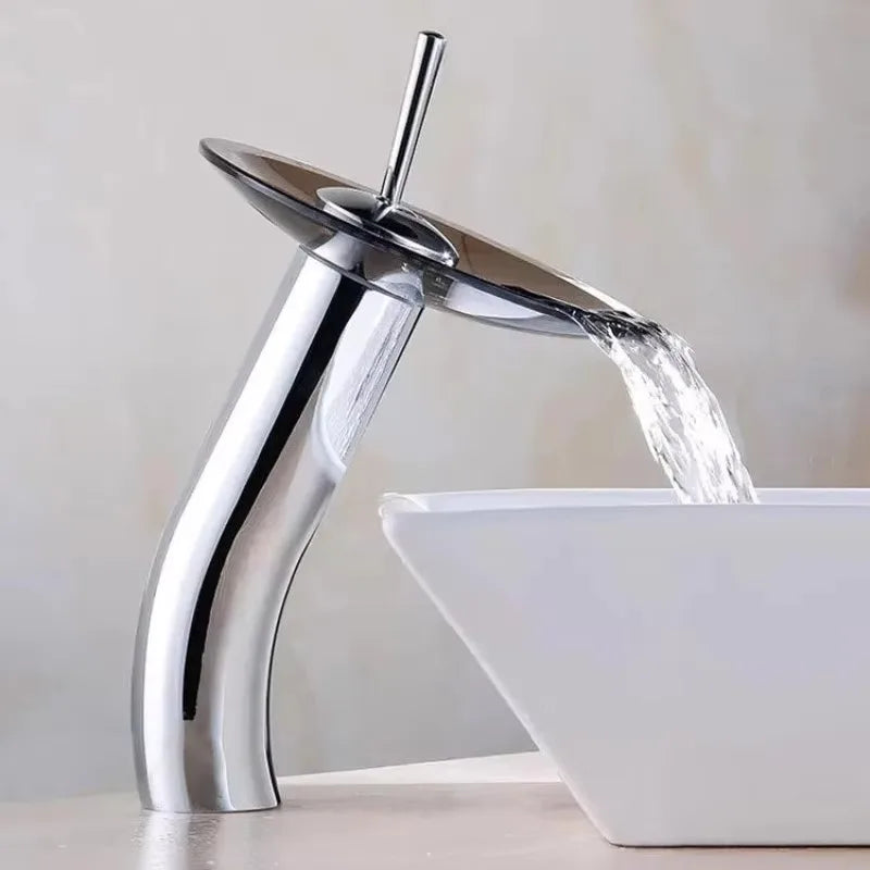Bathroom Faucets Wash Basin Sink Taps Colorful Glass