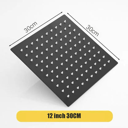 Rainfall High Pressure Shower Head 12/10/8 Inch Stainless