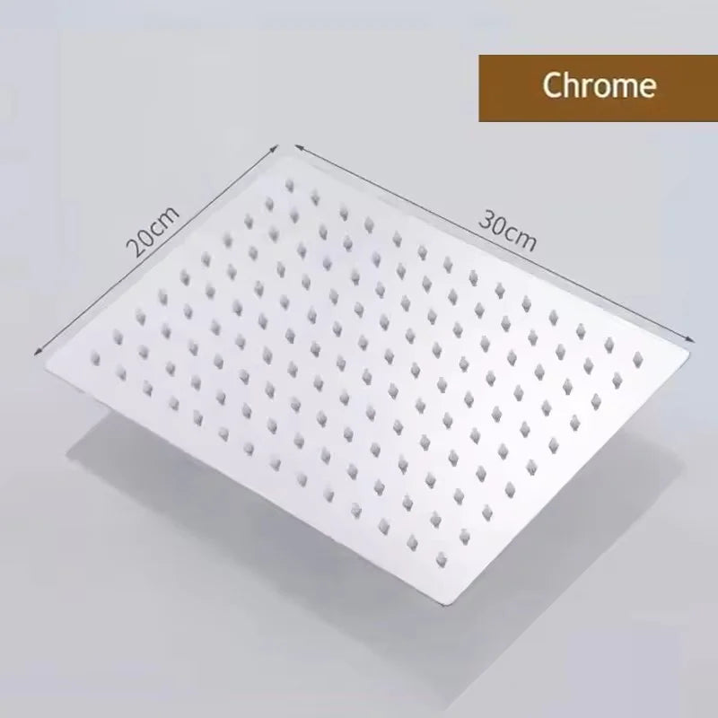 Rainfall High Pressure Shower Head 12/10/8 Inch Stainless