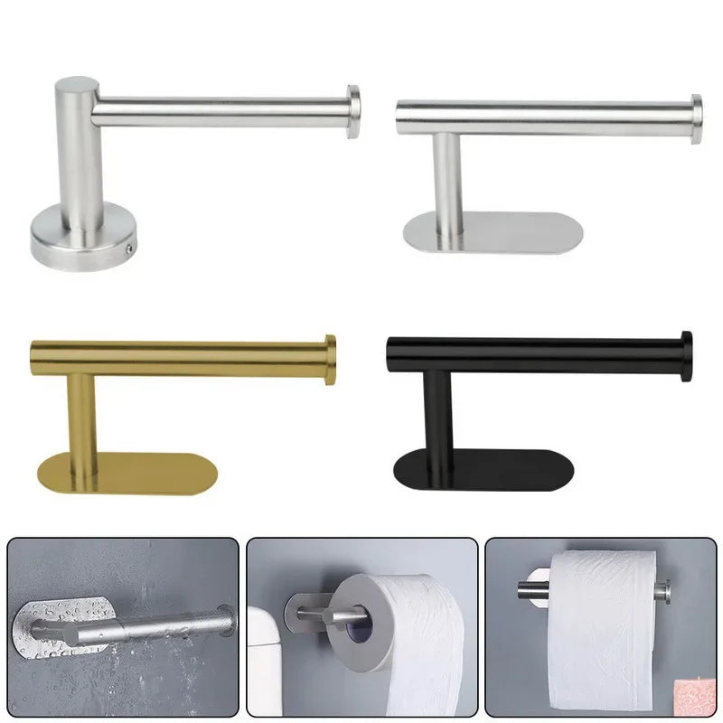 304 Stainless Steel Bathroom Matte Black Toilet Paper