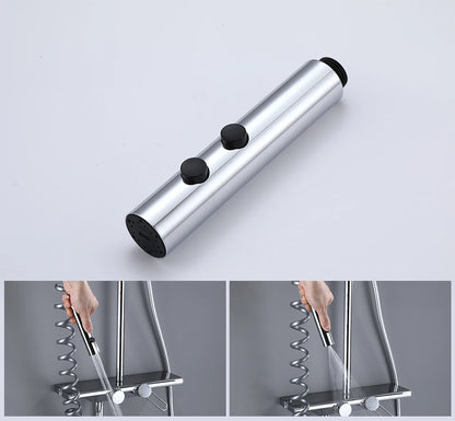 Vgx Luxury Chrome Shower System Four-Function Bathroom Shower