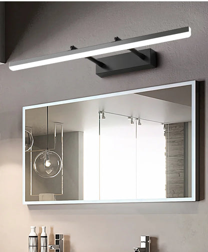 Led Simple Modern Waterproof Anti-Fog Retractable Mirror