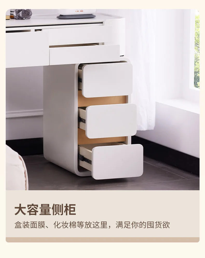 White Modern Vanity Table Living Room Makeup Vanity