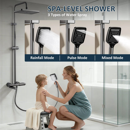 Bathroom Faucet Foldable Spout 180 Swivel Spout Showerhead