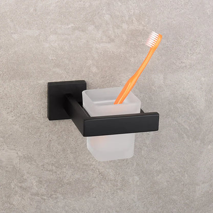 Matte Black Bathroom Hardware 304 Stainless Steel Towel