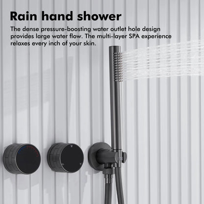 Gunmetal Shower Faucet Or Ways Concealed Box Bathroom