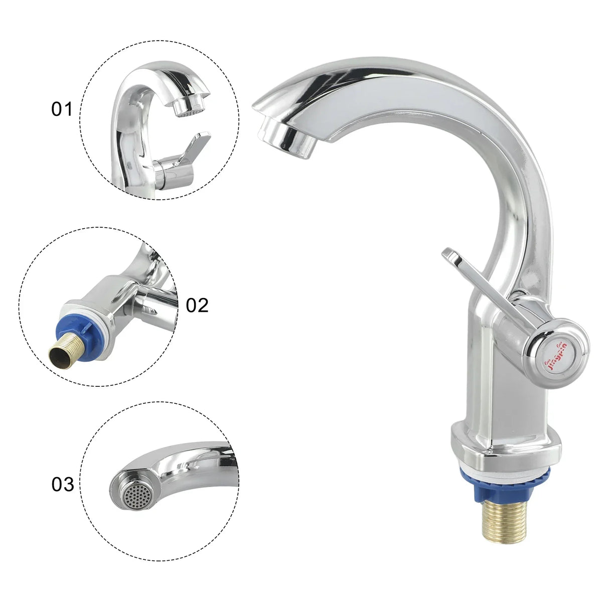 Bathroom Basin Faucet Abs Water Purifier Lever Hole