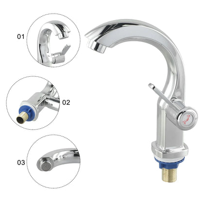 Bathroom Basin Faucet Abs Water Purifier Lever Hole
