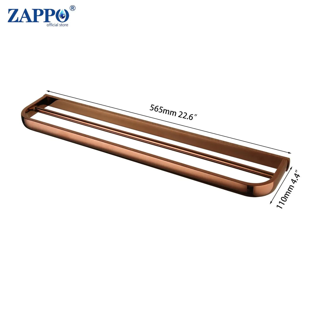 Zappo Rose Gold Wall-Mounted Stainless Steel Clothes Hook