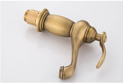 Luxury Europe Style Antique Gold Bathroom Basin Faucet