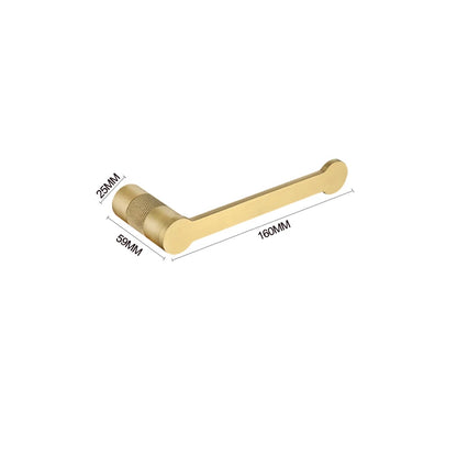 Brushed Gold Bathroom High Quality Brass Knurled Towel