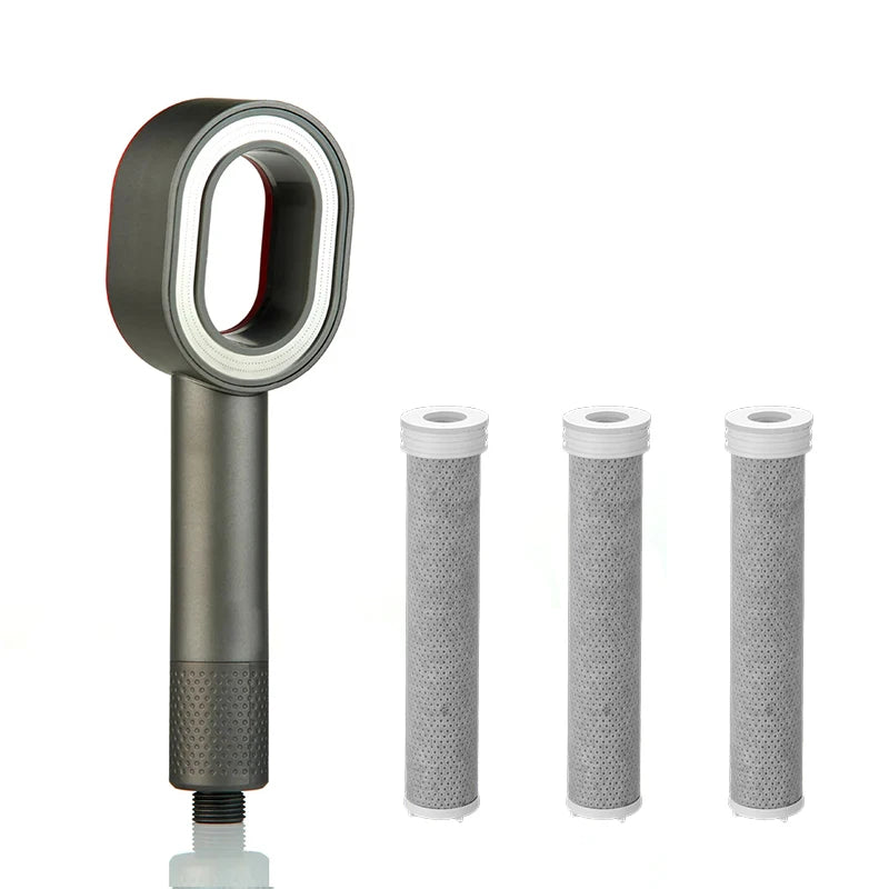 Filter Shower Head Beauty High Pressure Black Hand