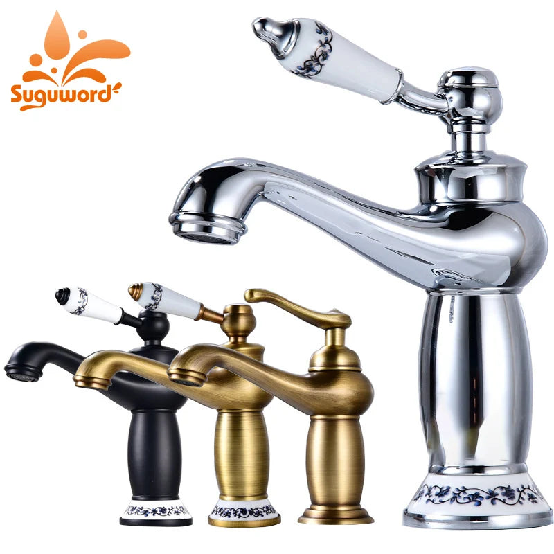 Nordic Lamp Shape Creative Design Bathroom Basin Faucet