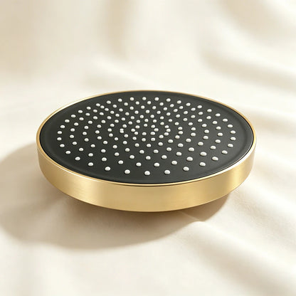 Gold Brass Shower Mixer Crane Hand Shower Wall