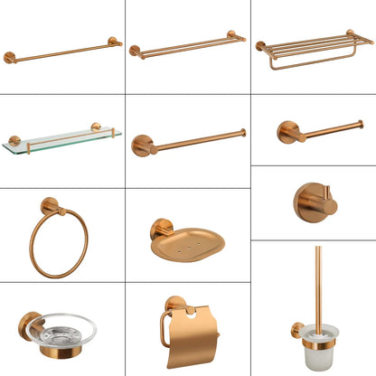 Bathroom Hardware 304 Stainless Steel Rose Gold Towel