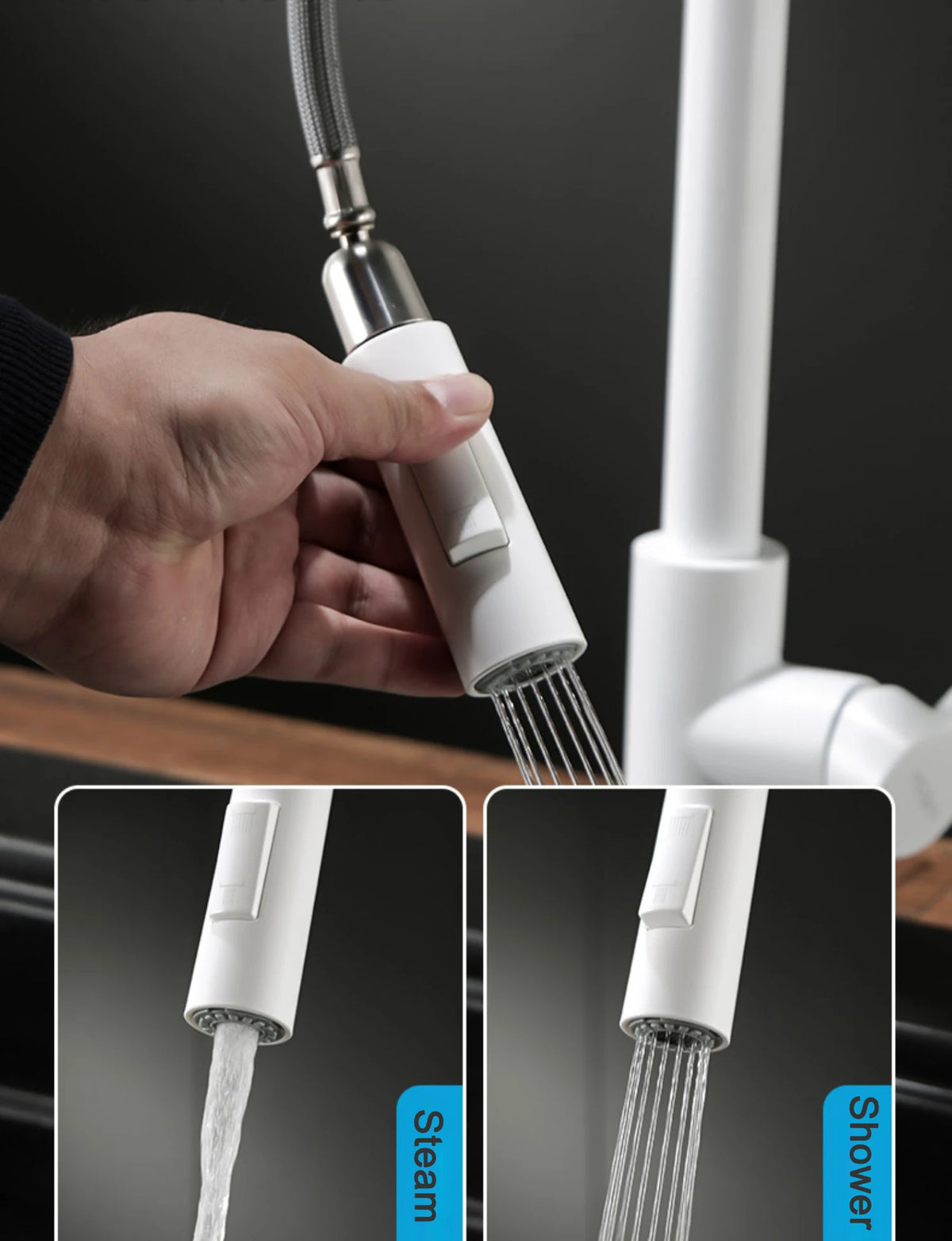 Smart Touch On Sink Faucet 304 Stainless Steel