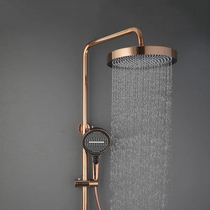 Kemaidi Rose Gold Bathroom Shower Rainfall Cold Control