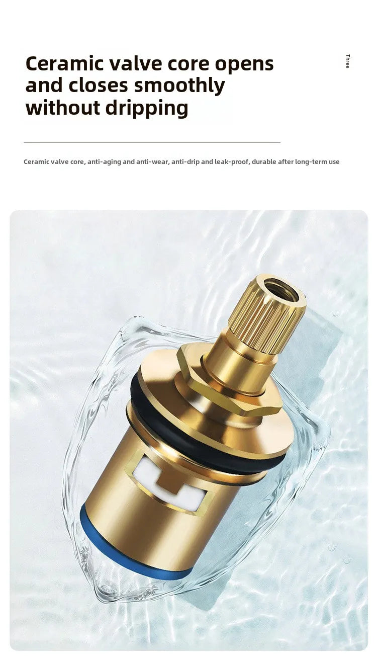 Vintage French Style Dual Handle Tub Faucet Shower