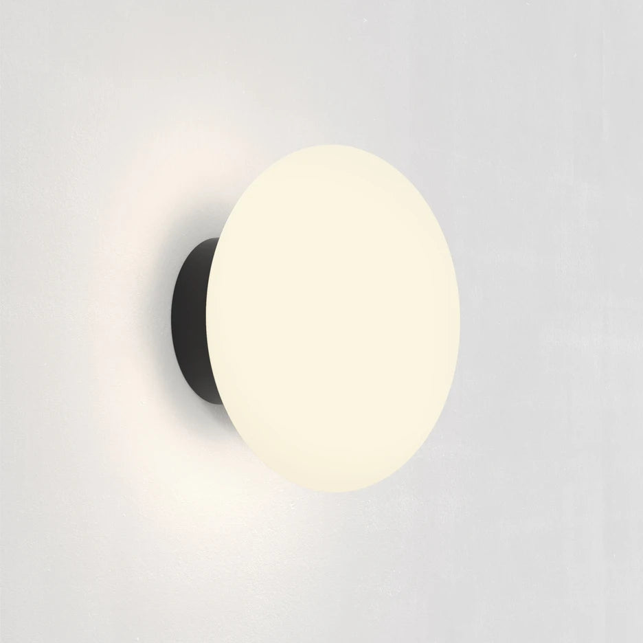 Modern White Wall Lamp Ball Glass Wall Sconce